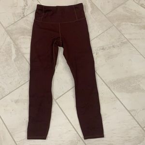 Athleta laser cut leggings small